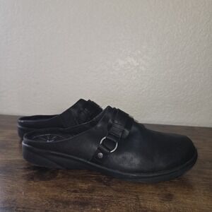 Yuu Phoria Delfine Black Slip-On Mule Loafer Shoes Womens Sz 7 M Cushion Comfort